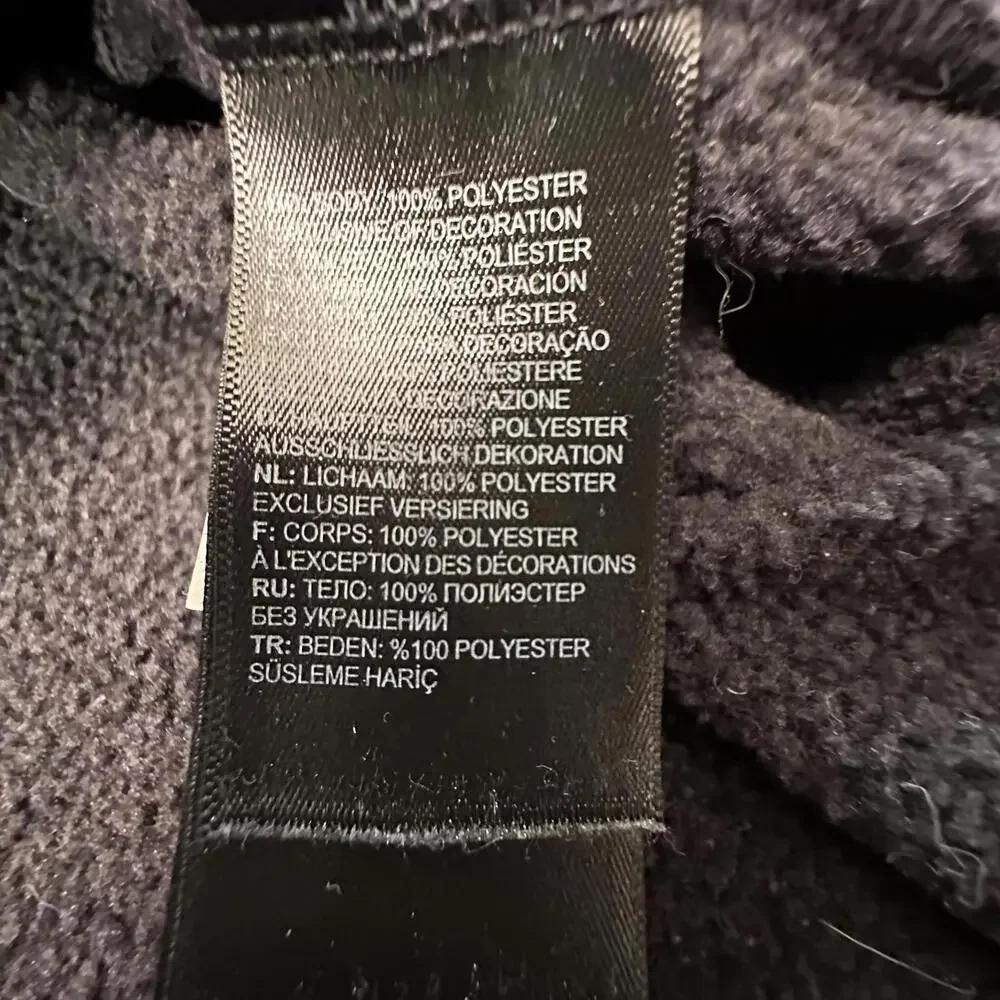The North Face Men's Black‎ Fleece Quarter-Zip Jacket XL #360